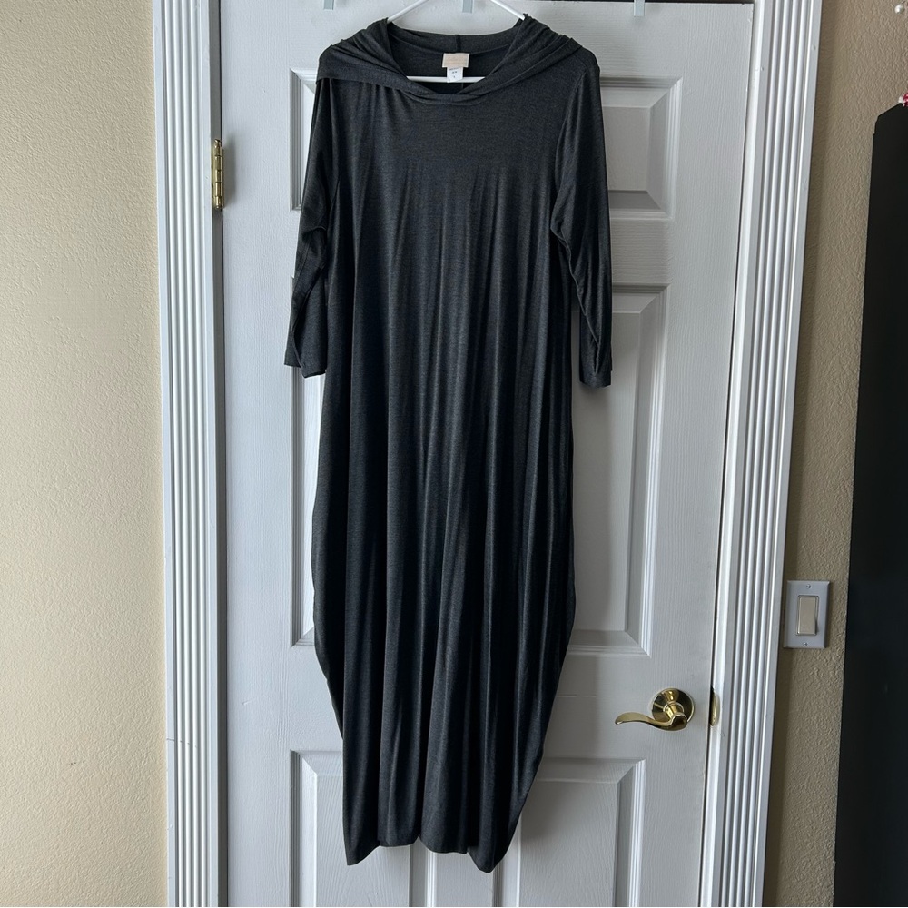 AINSLEY MAXI HOODED DRESS